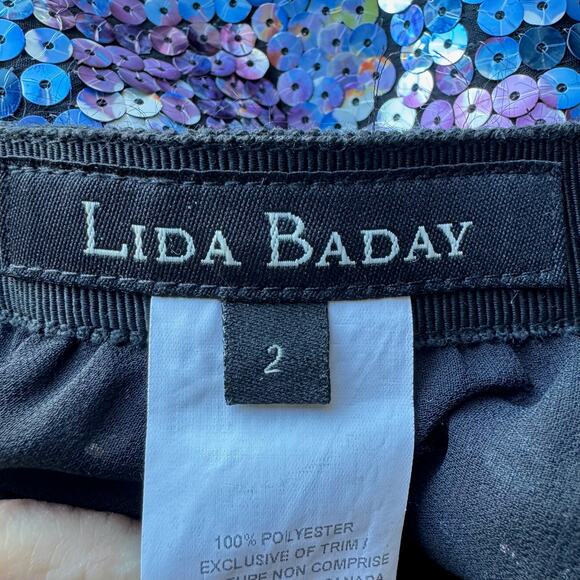 Vintage LIDA BADAY Sequin Mini Skirt - Picture 7 of 10